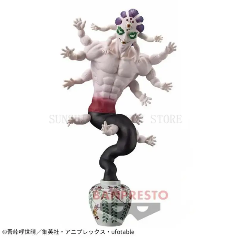 شخصيات نموذج أنمي Banpresto deman Slayer ، Gyokko ، Gyuutarou ، Hantengu ، Giyuutarou ، Daki ، ألعاب محاصر أصلية ، متوفرة بالمخزون