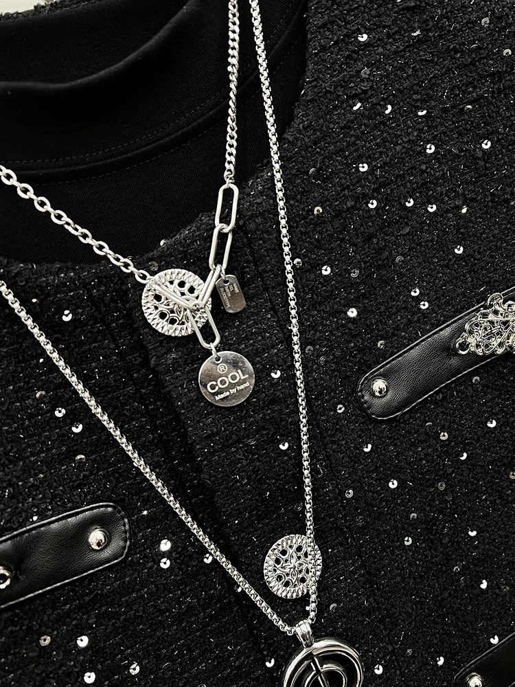 Men's 2025 High-end Metal Decorative Leather Design Tweed Jackets Male Small Fragrant Top Embroidered Sequined Short Style Coats