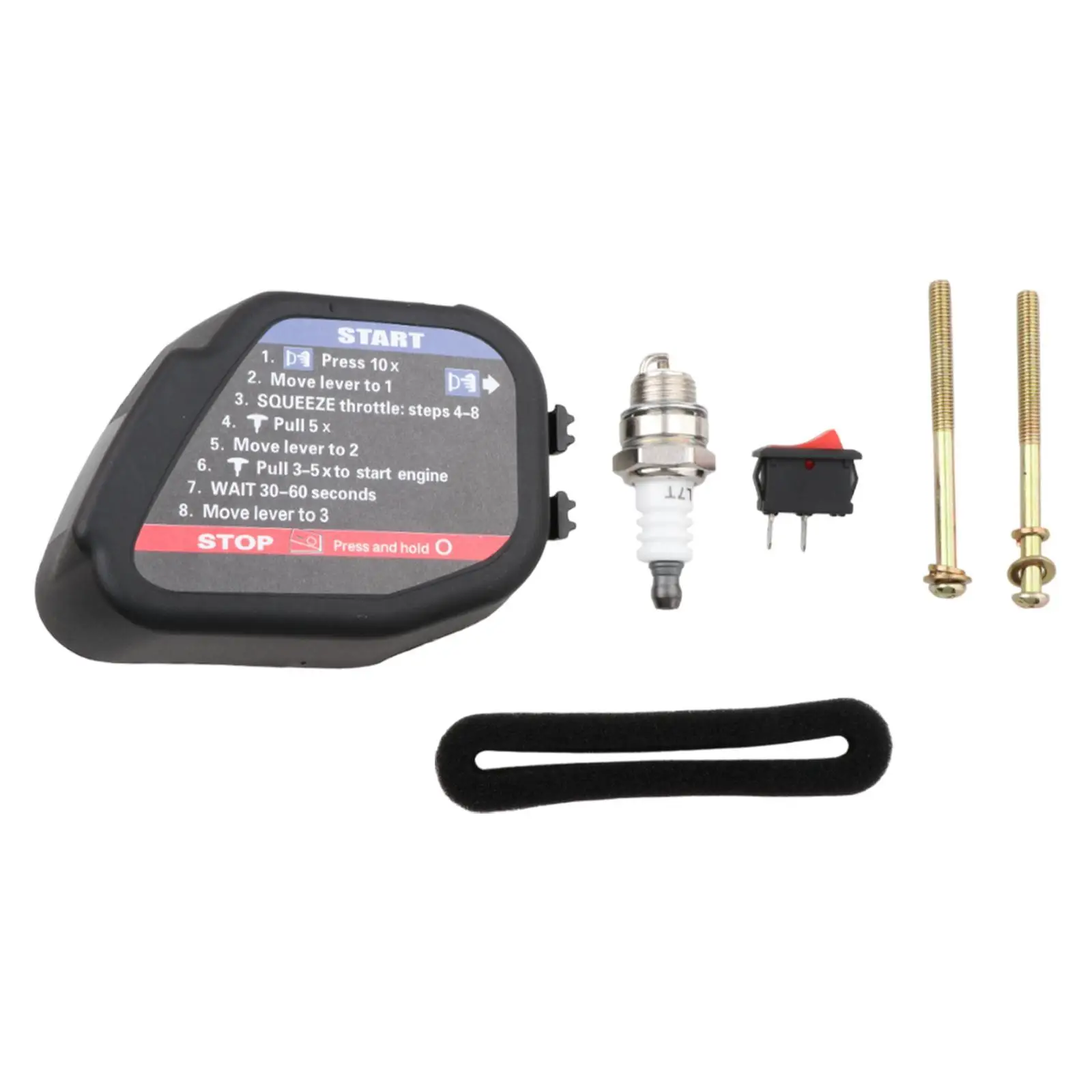 

Trimmer Air Filter Assembly with Air Filter Spark Plug for String Leaf Blower Repairment Stable Portable Air Filter Assy