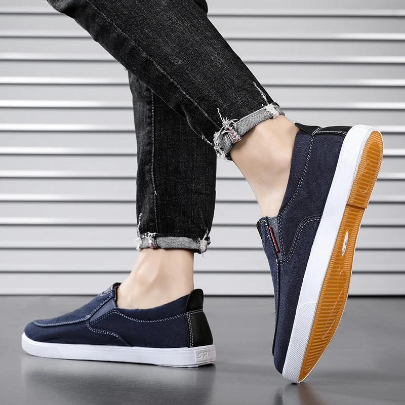 New Canvas Shoes Men Summer Classic Loafers Men Casual Shoes Breathable Walking Flat Men Shoes Zapatos Sneakers Plus Size 46 images - 6