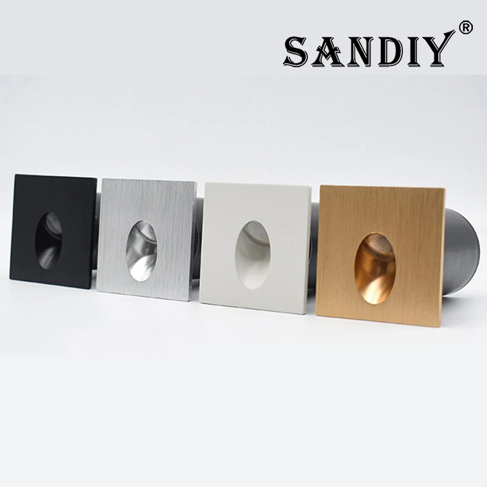 Embedded Step&Stair Light Led Wall Lamps No-sensor Interior Lighting Fixture Round Nightlights Bathroom Kitchen Cabinet Lights