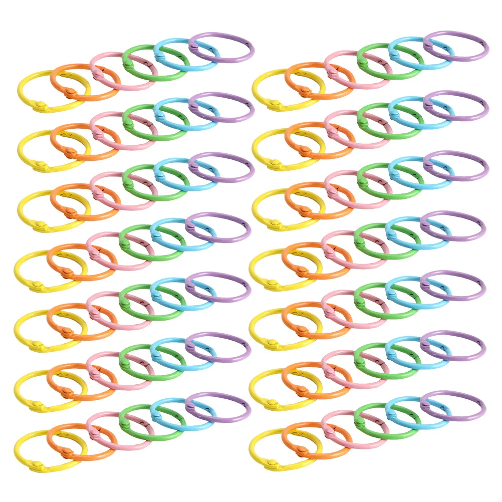 

140pcs Metal Binder Rings: Index Card Fasteners For Keychains, Office School Home Organization, Craft Diy, Photo Album, Loose