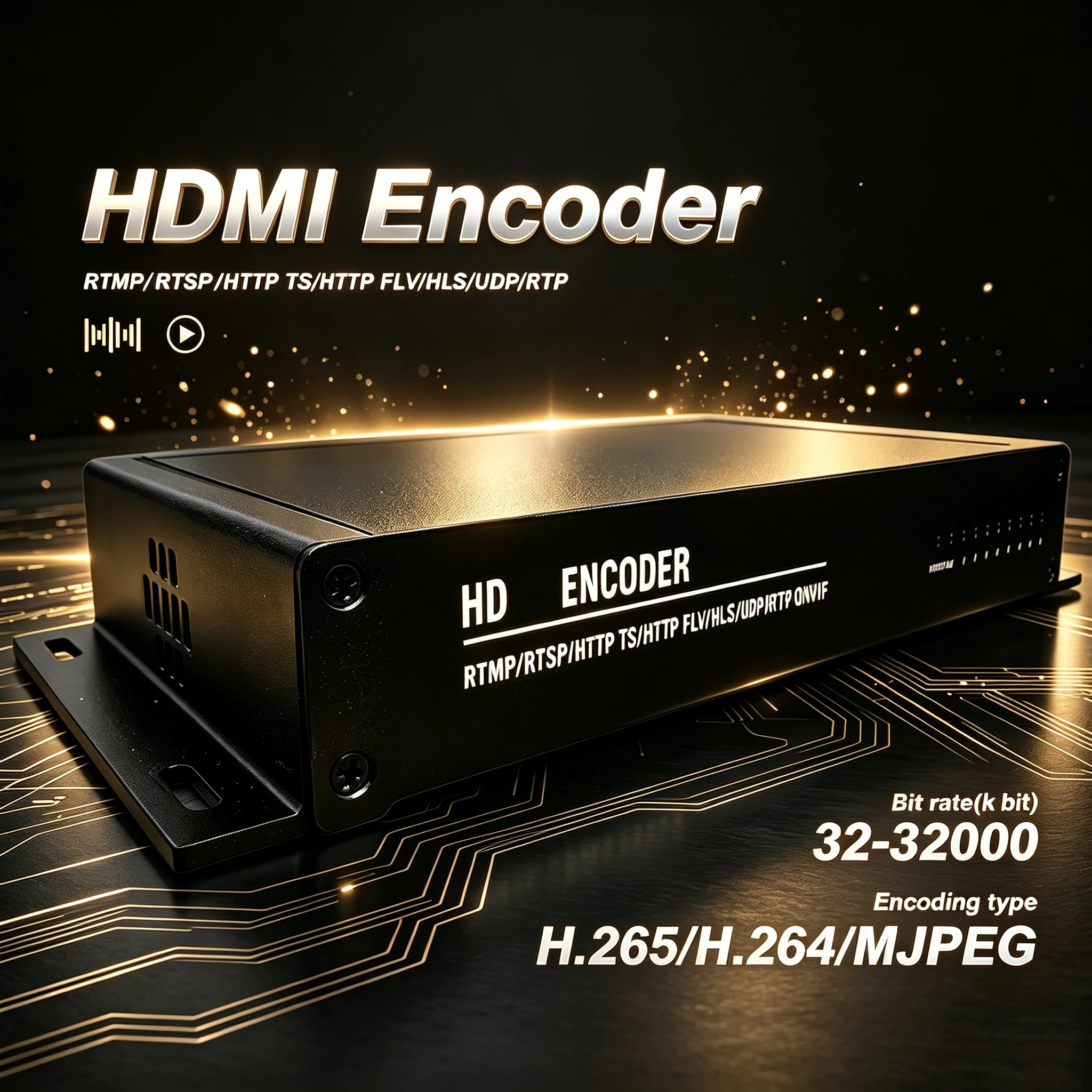 4 8 Channel Hdmi to IP Encoder IPTV TV System Front-End H265 /H264 4K Ultra Live Platform Streaming Video HD TV Encoder
