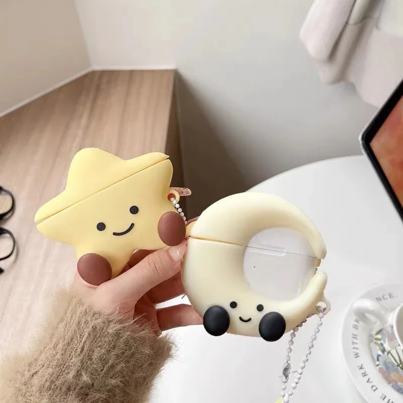 2024 New Creative Headphone Case For AirPods1 2/AirPods 3/ AirPods Pro/AirPods Pro 2/AirPods 4 With Pendant Drop Protection Case