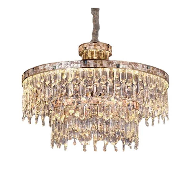 Luxury Light Crystal Living Room Pendant Light Dining Room Bedroom Light Study Light Home Ceiling Light Led Lustre Interior Lamp