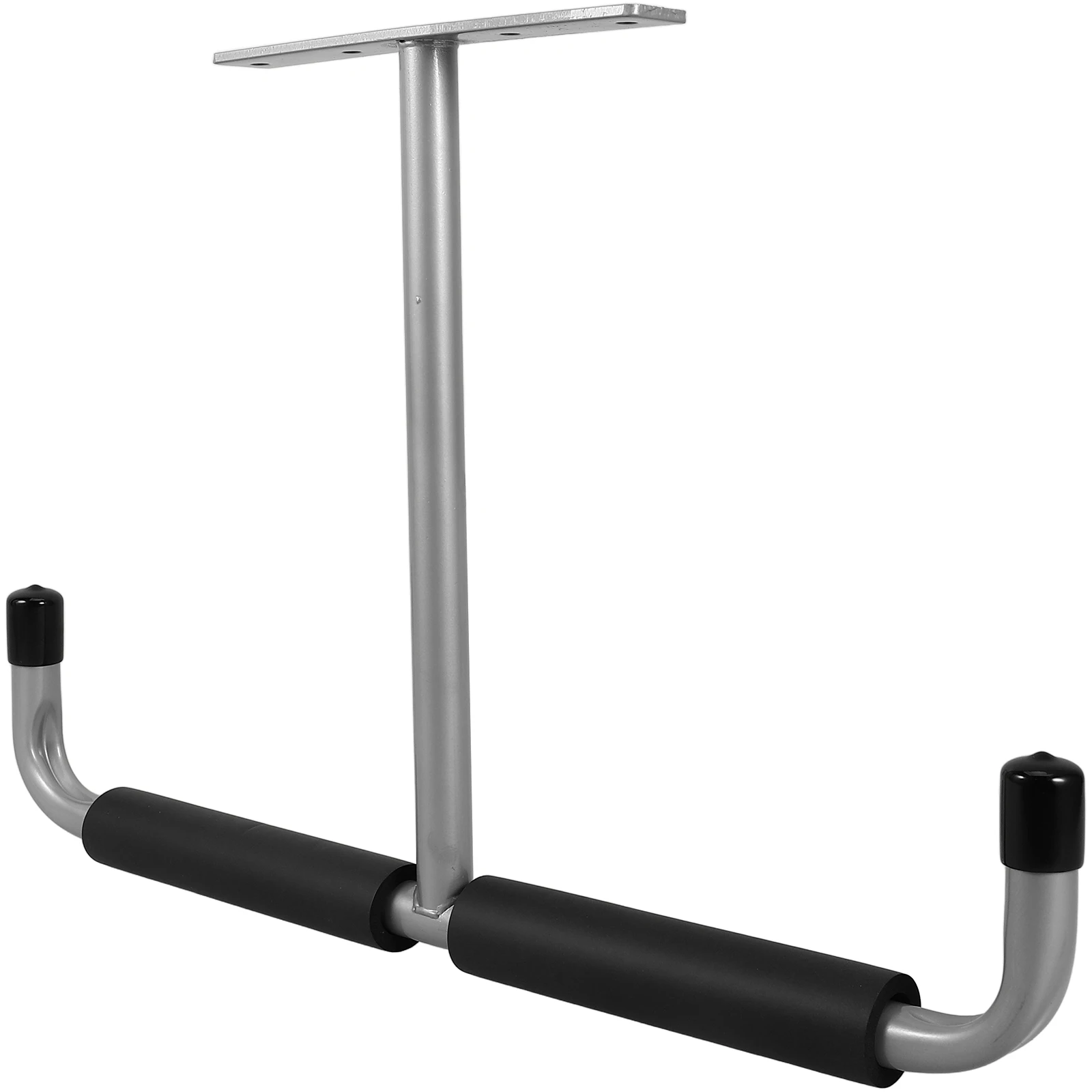 

Ceiling Mounted Bike Stand Storage Rack for Fishing Rods Skateboards 90cm Silver Iron Wall Hook Display Organizer Garage