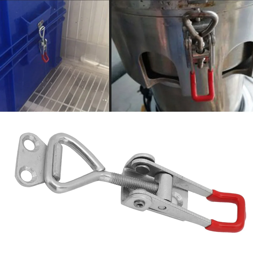 Adjustable Toggle Clamp Latch Heavy Duty Pull Latch Clamp Holding Design for Smoker Lid Jig Tool Box Case Mounting Use