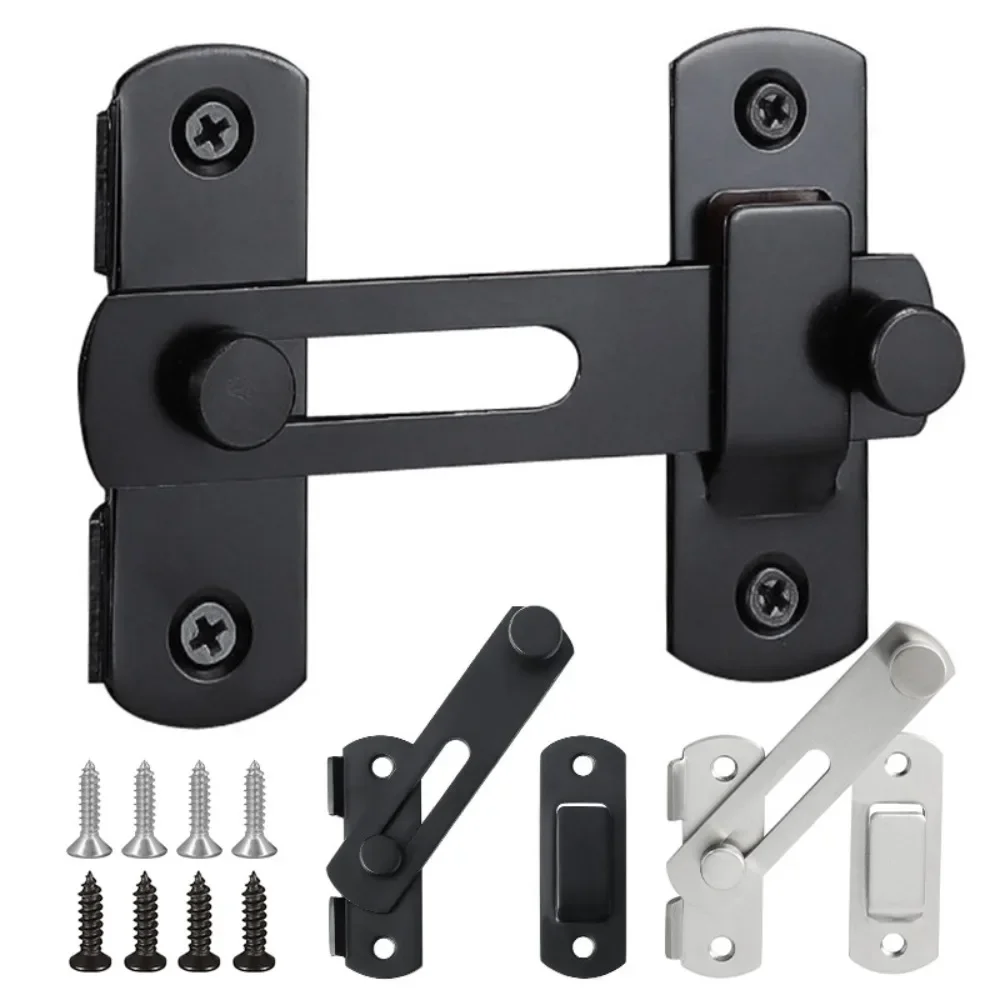 180-Grad-Kippriegel aus Edelstahl für Schiebe-Scheunenschloss, Hardware, Triegel für Fenster, Schrank, Türschloss, Schutzriegel
