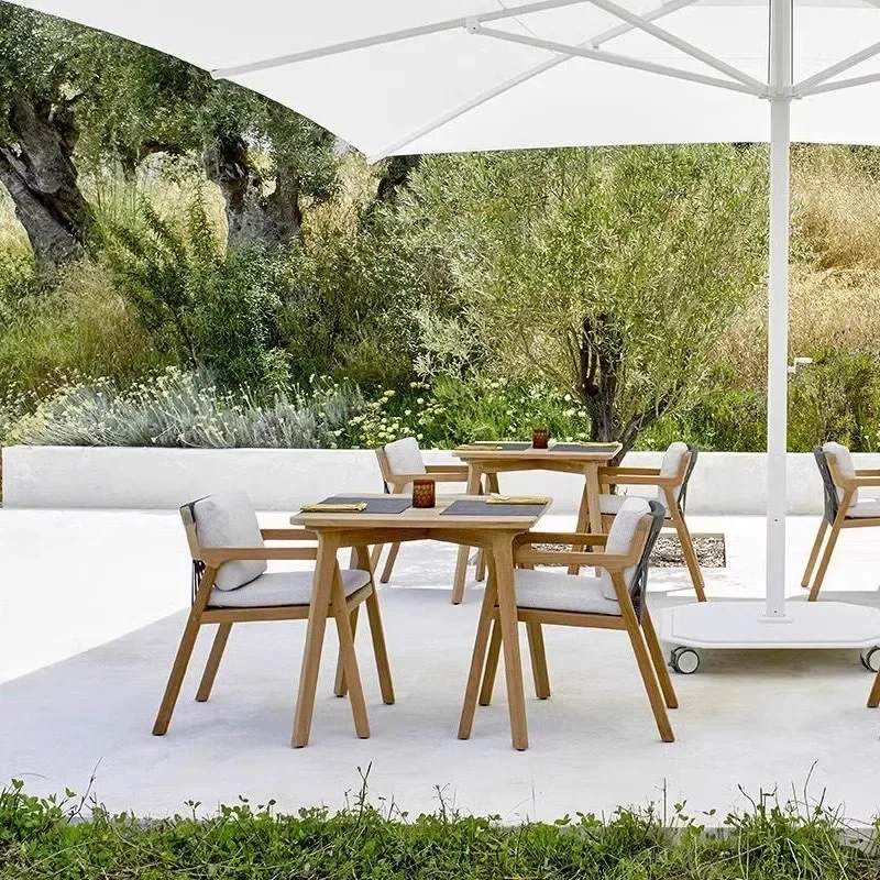 

Садовые стулья для отдыха в семье, уличный газон, современная терраса, садовые стулья, антикоррозийная деревянная мебель Silla De Jardín MHSF