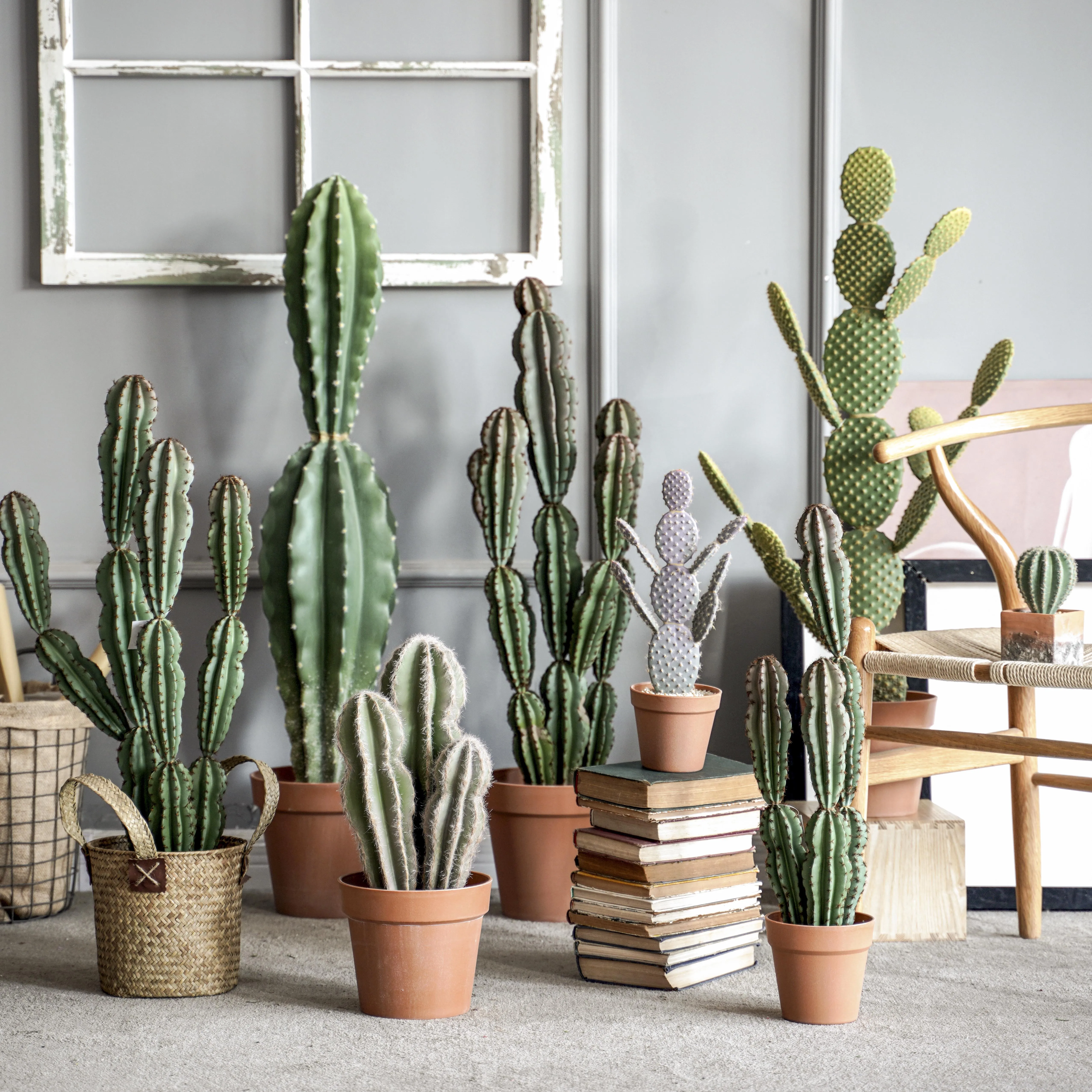 

Artificial Cactus Bonsai Ornaments Mexican Cactus Columns Home Desktop Indoor Window Display Decoration Artificial Plants