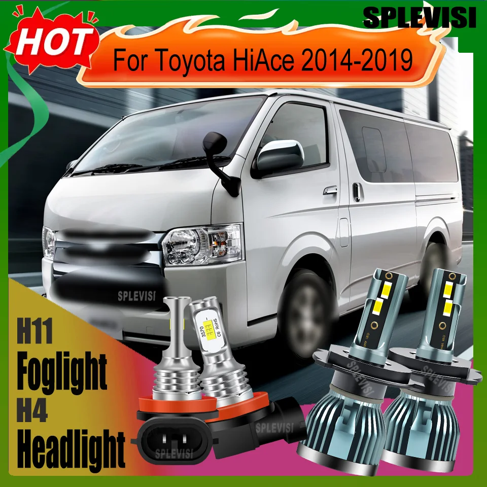 

Светодиодный срок службы 60000 часов 9003/H4 H11/H9/H8, светодиодные фары, противотуманные фары, гарантия 5 лет для Toyota HiAce 2014 2015 2016 2017 2018 2019