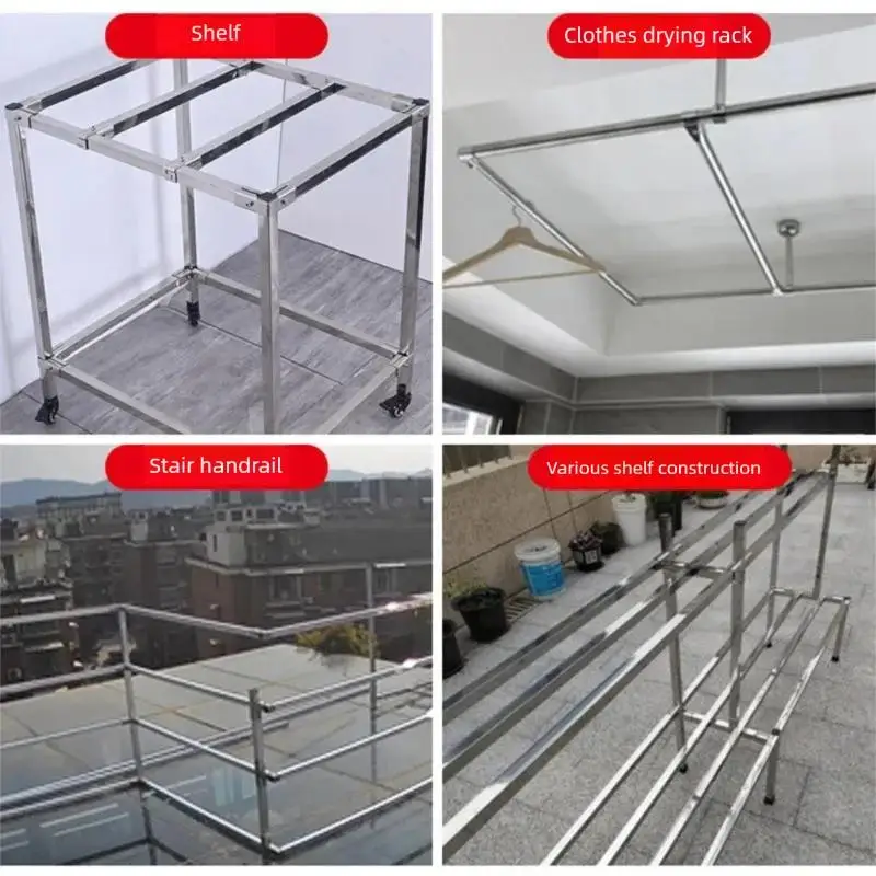 30x30mm Square Pipe Fittin Joint Connector Buckle Elbow Pipe Fixed Buckle Square Pipe Connector