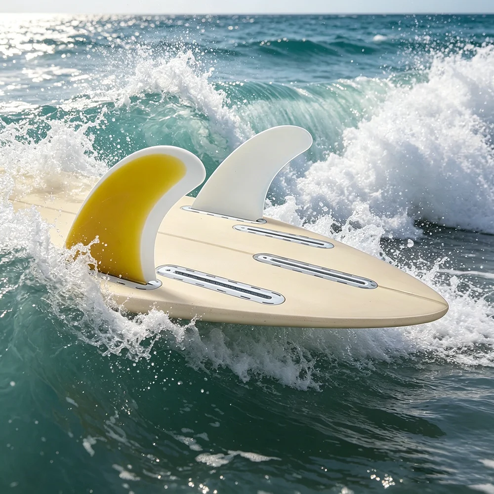 2 Pcs MR Quilhas UPSURF FUTURE Twin Surfboard Fin Set Fiberglass Keel Side Fins for Surfing Water Sports