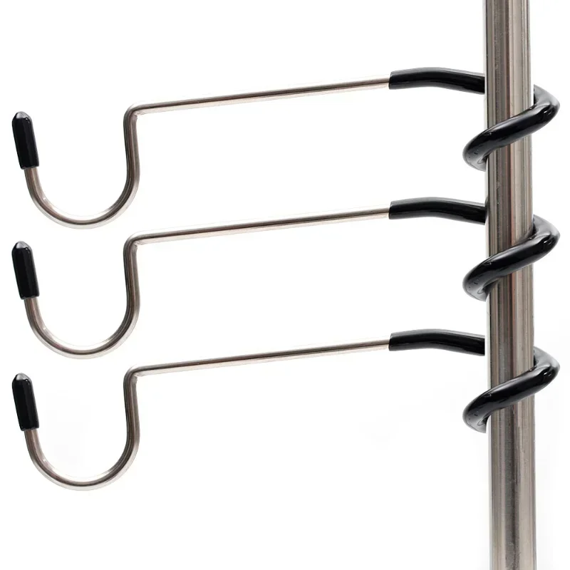 Stainless Steel Light Stand Holder Hooks Portable Tent Pole Lamp Hanger Hunting Fishing Lantern Hanger Outdoor Camping Tools