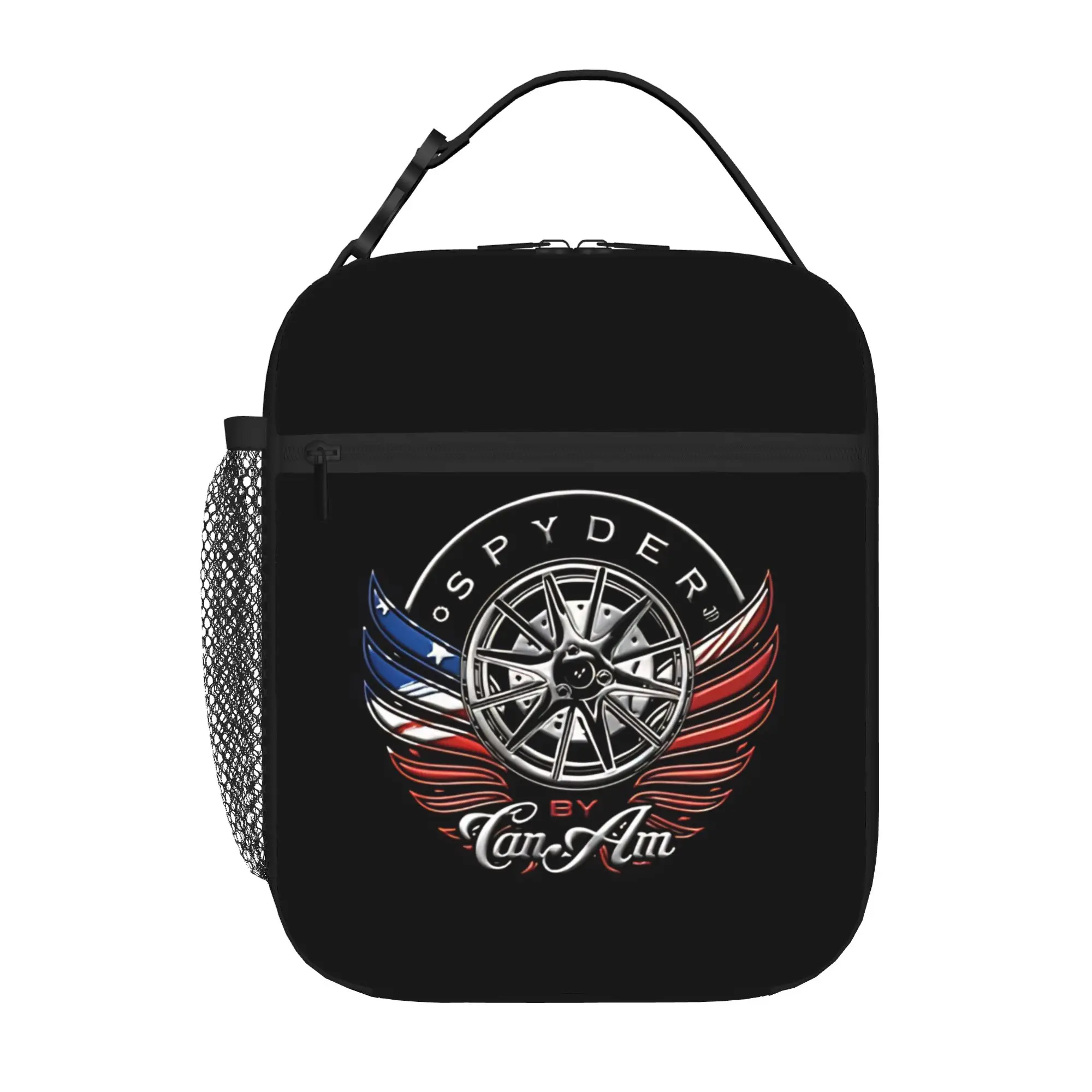 1 Piece For Students Food Container rugged wheel ride Portable Pocket Can-Am Zipper Closure Aluminum Foil Food Pouch For Travel
