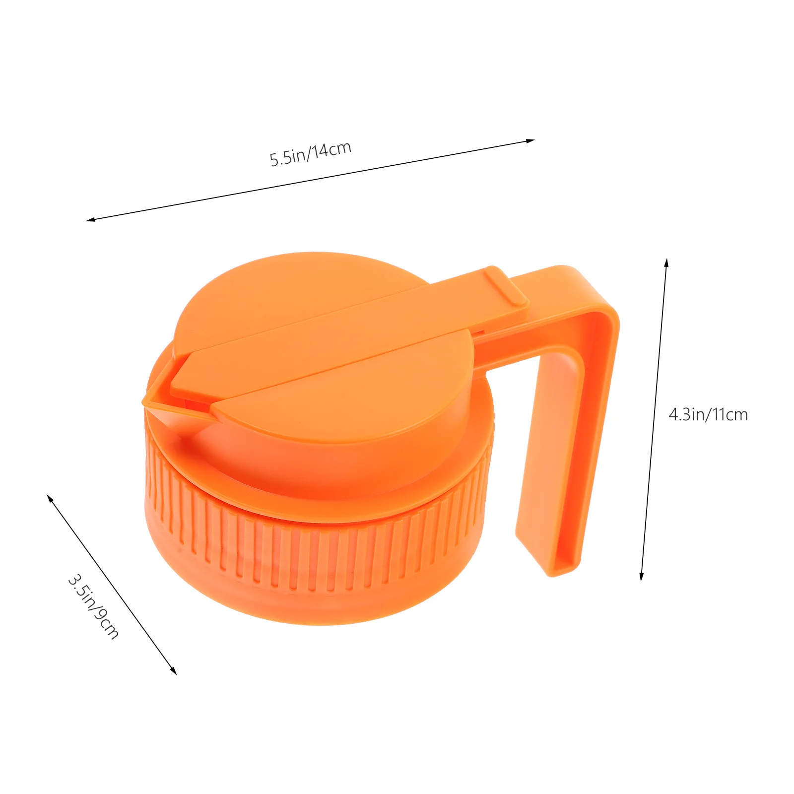 2 pezzi di coperchio per barattolo di vetro, design con maniglia, guarnizione ermetica, copertura in plastica durevole per marmellate, chicchi di caffè, salse e altro coperchio per barattolo di vetro