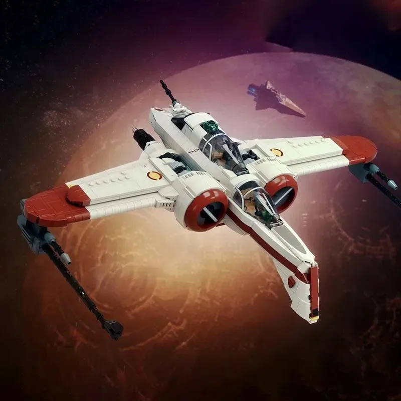 

MOC ARC-170 Space Starfighter, строительные блоки, боевой истребитель из фильма, модель реактивного кирпича, высокотехнологичные сборные игрушки, детские рождественские подарки