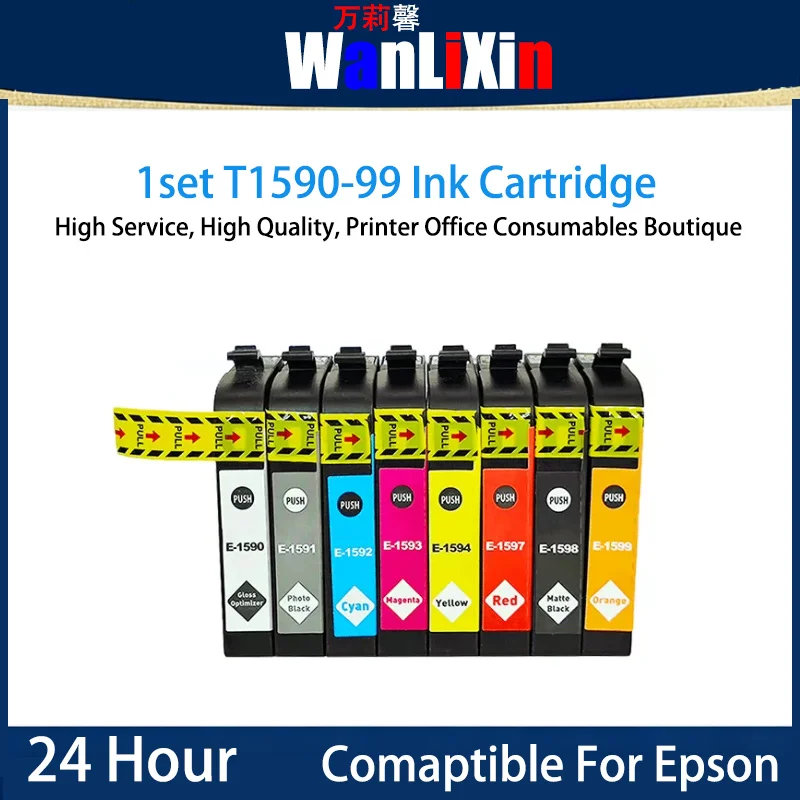 

1 set T1590-99 Ink Cartridge Compatible For Epson R2000S