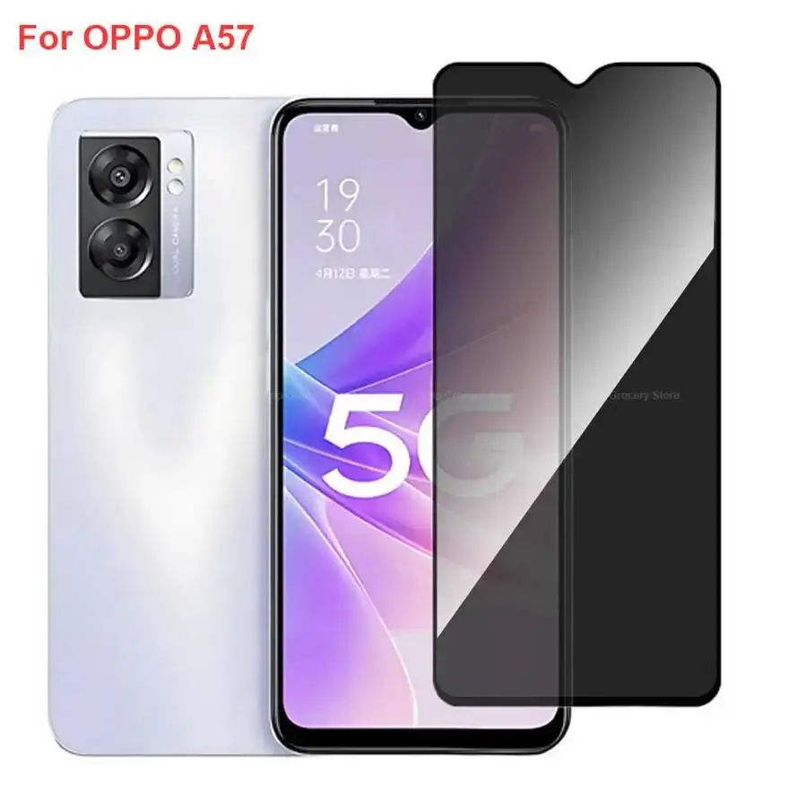 

Oppo A57 PFTM20 Anti Spy Privacy Tempered Glass Protector Compatible For Oppoa57 Full Cover Screen Phone Film