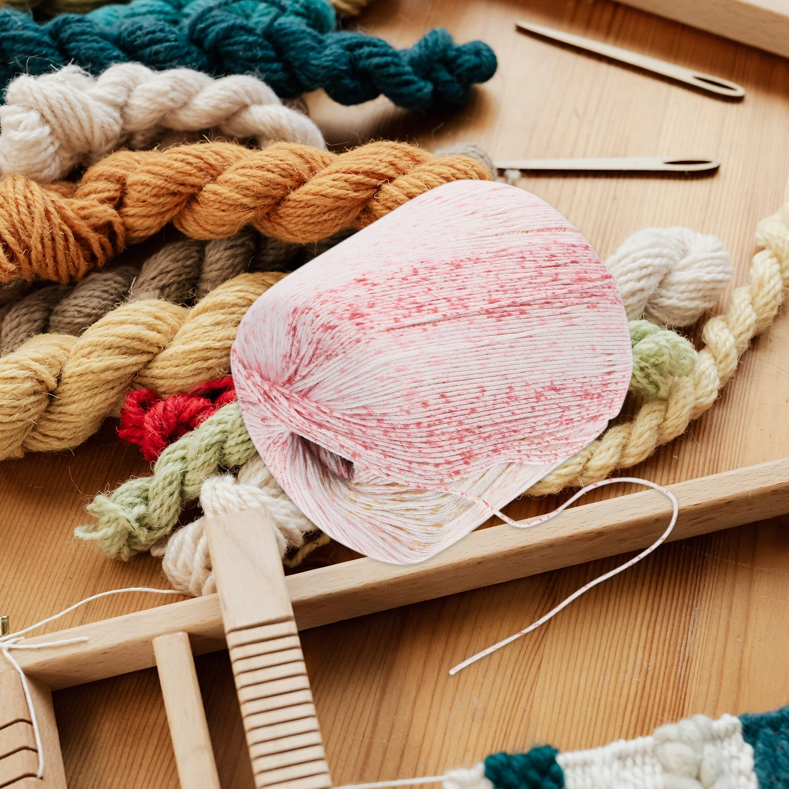 

1 Roll Cotton Cord Softer Thick Knitting String DIY Craft Rope Handmade Gradient Yarn for Crochet Weaving Yarn