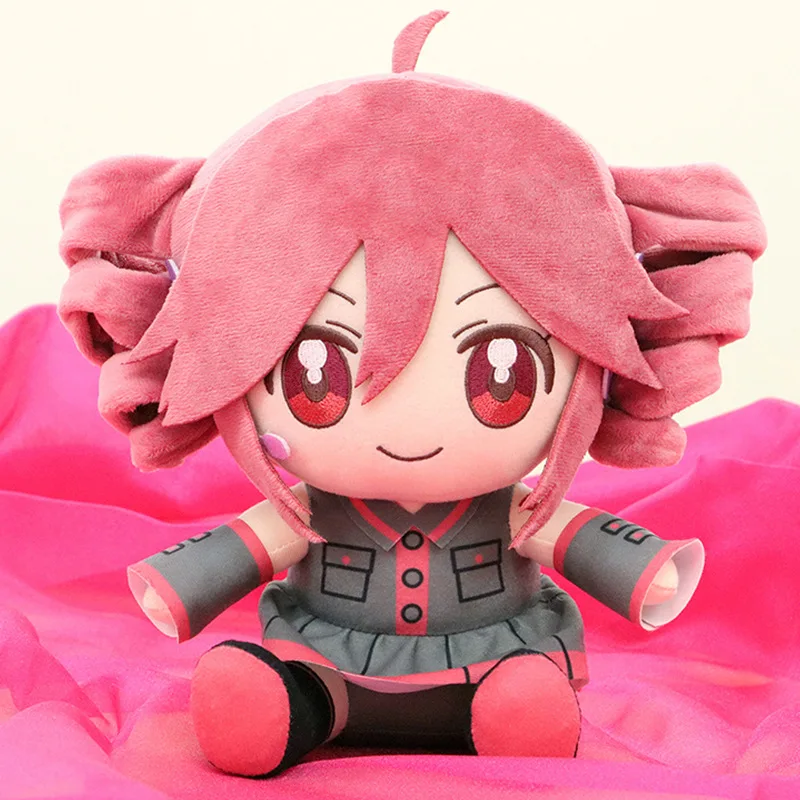 Anime Kasane Teto Plush Toys Cartoon Kasane Teto Cosplay Plushie Pillow Home Sofa Decoration Stuffed Dolls Kids Christmas Gifts