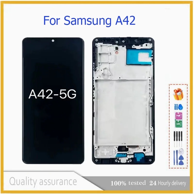 Suitable for Samsung A42 5G screen assembly A426 LCD screen A426B A426U touch display internal and external screen LCD