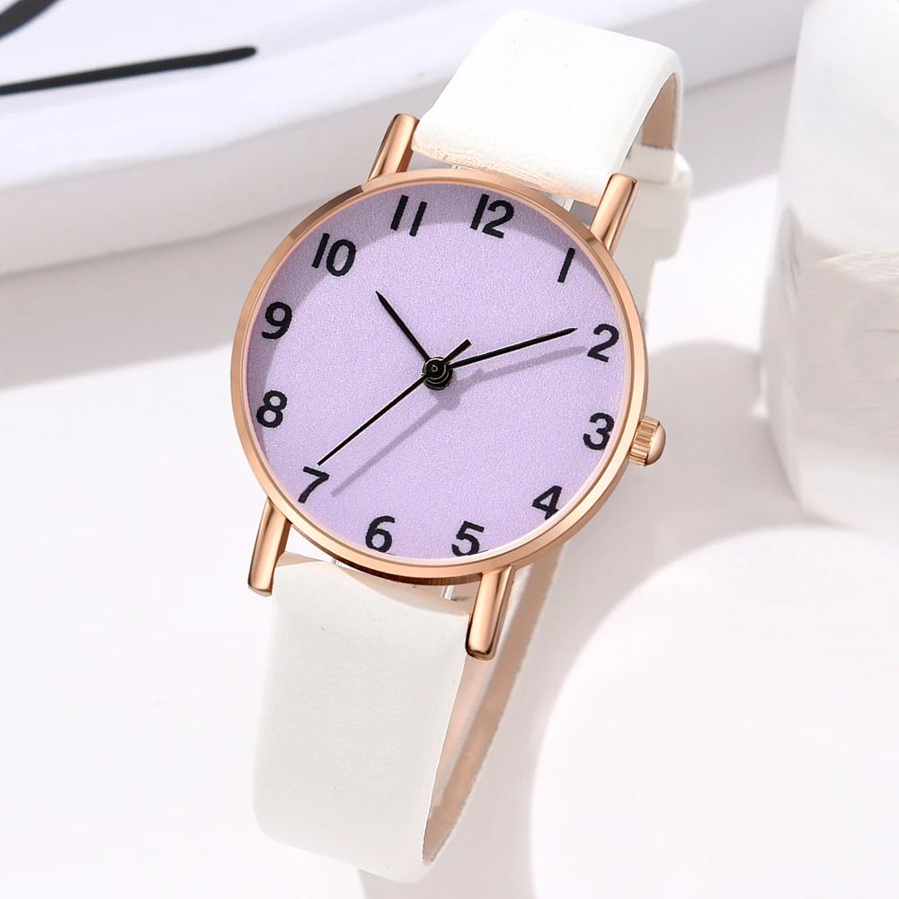 1Pcs White Fashionable Minimalist Watch Luxurious Couple Steel Strip Casual Quartz Watch Is The Perfect Gift For Her