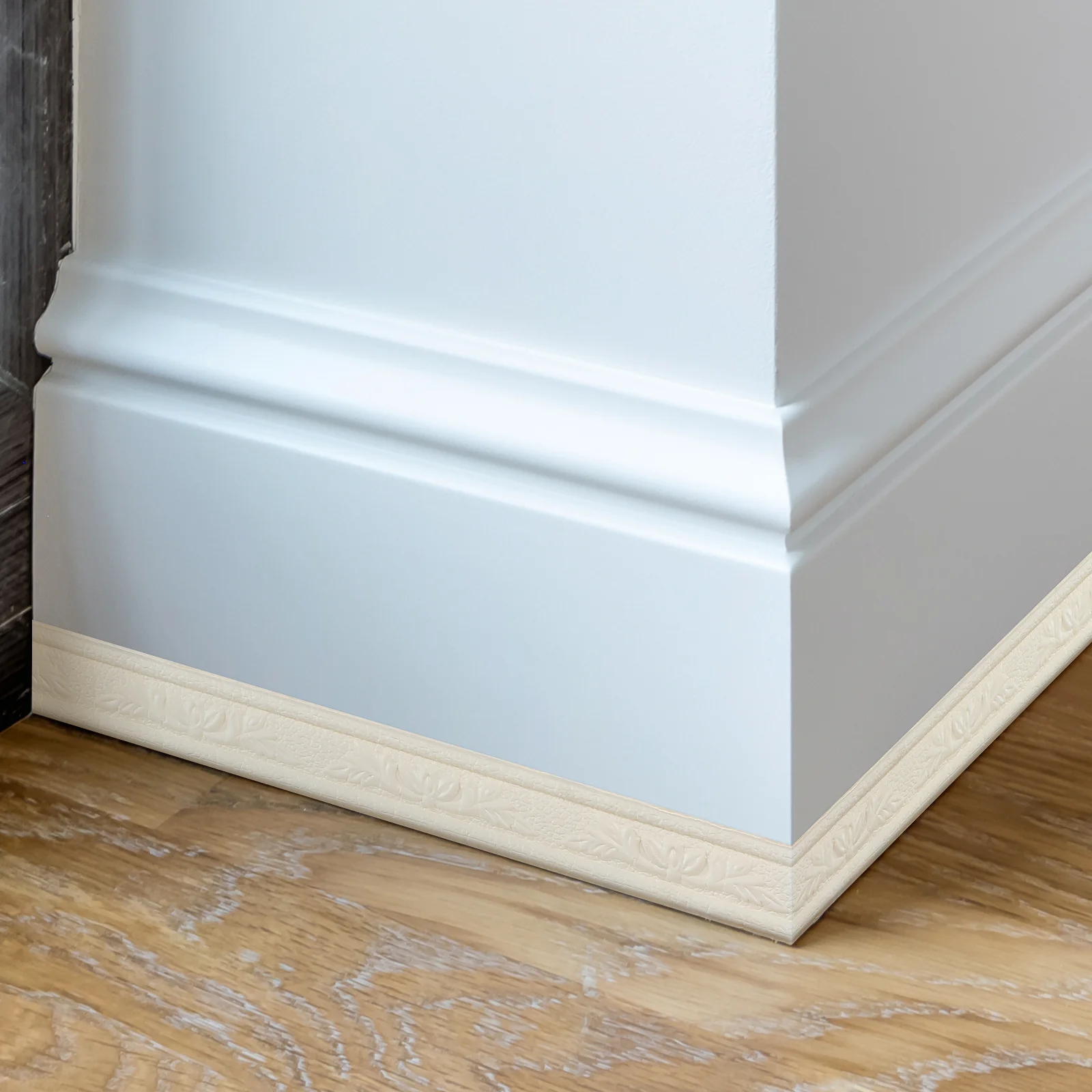 2 Gulungan Perekat Dinding Wallpaper Border Strip Perekat Tempel Sendiri untuk Ubin Dapur Kamar Mandi