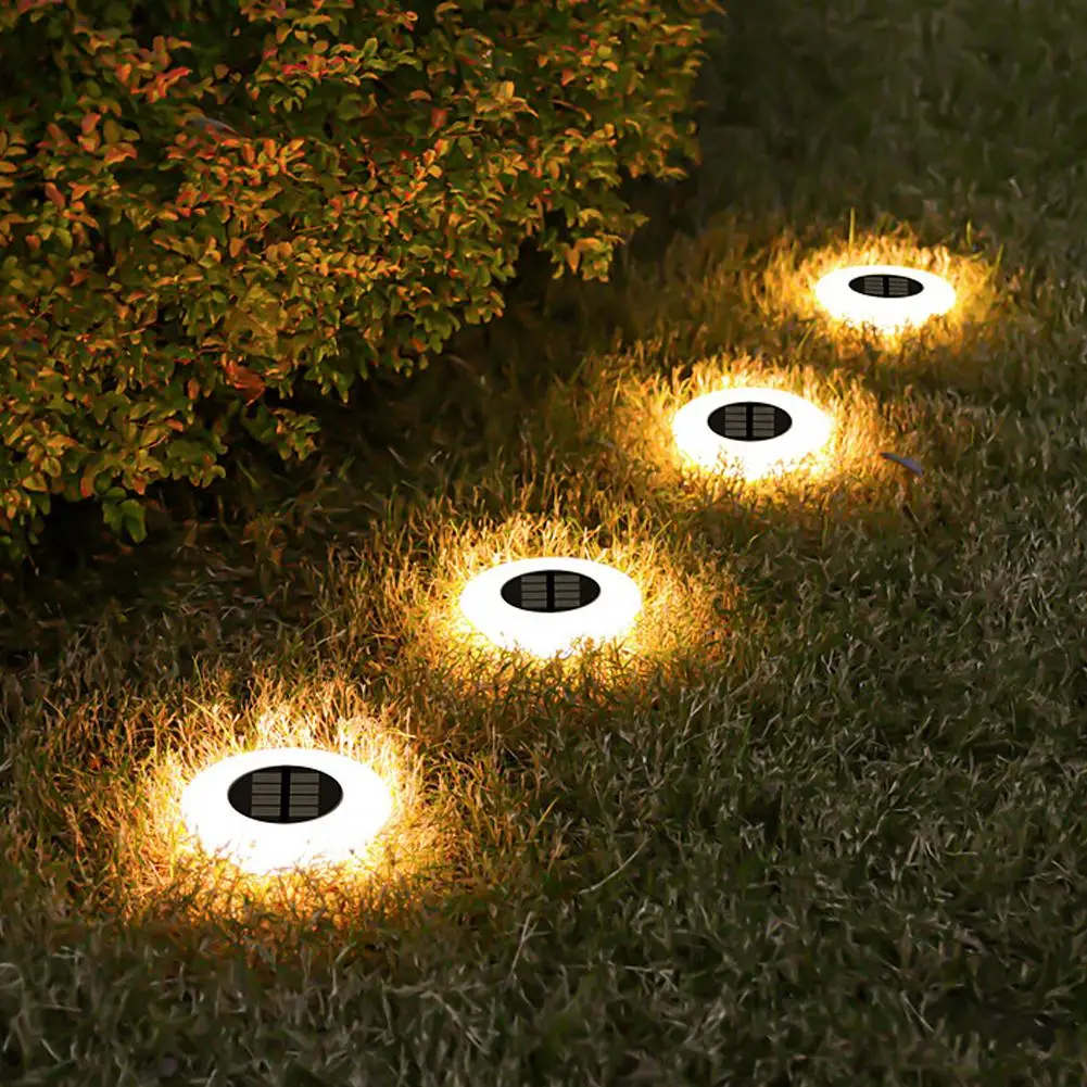 Luces solares de 1/4 piezas para exteriores, lámpara Solar superbrillante para cubierta, entrada de borde, focos LED impermeables IP65