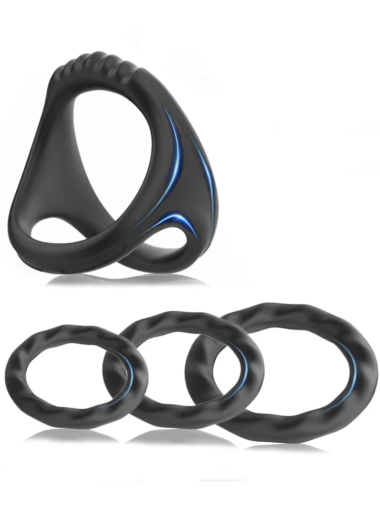 سيليكون القضيب الدائري القذف تأخير خواتم الديك ديك الانتصاب كوكرينج الذكور العفة الكبار الجنس لعب للرجال قفل الحيوانات المنوية المدرب