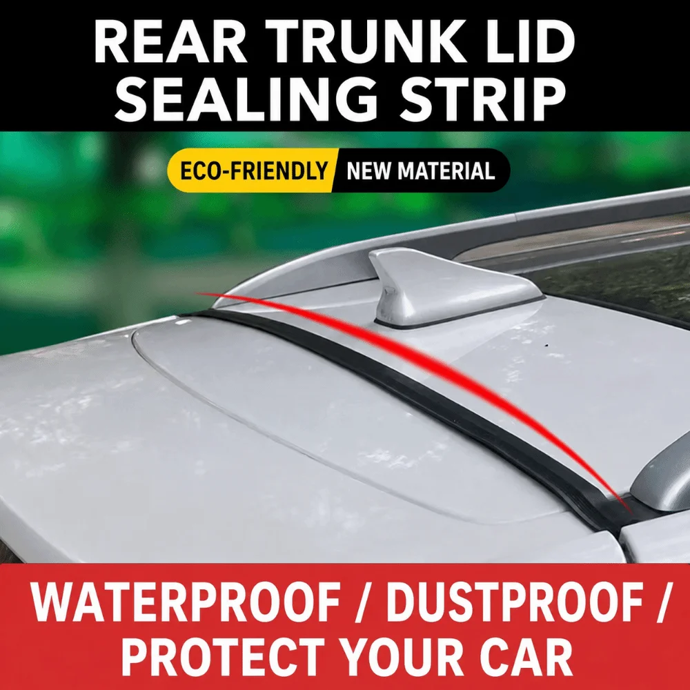 Rubber Car Trunk Seal Strip Waterproof Flexible Automotive Rubber Gasket Sound Insulation Dustproof Trunk Upper Seal