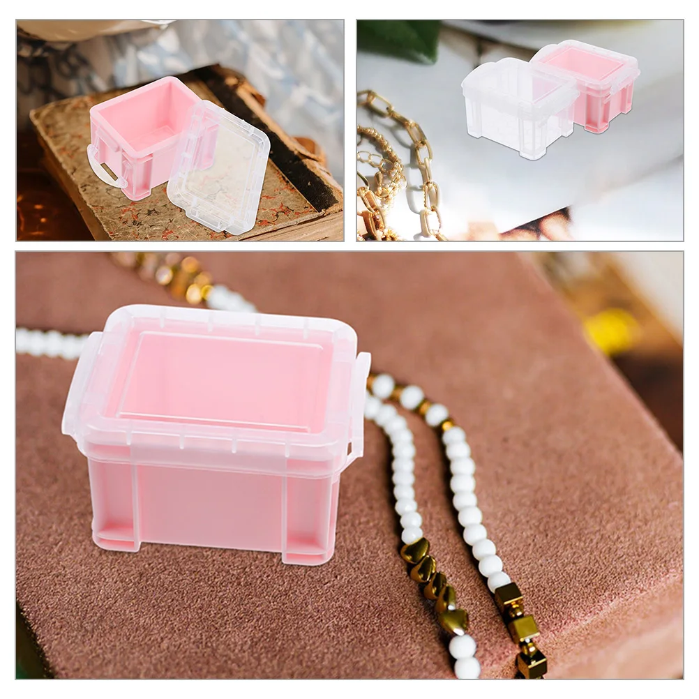 

8pcs Storage Box PP Material Small Containers with Lids Reusable Mini Organizer for Beads Jewelry Accessories Home
