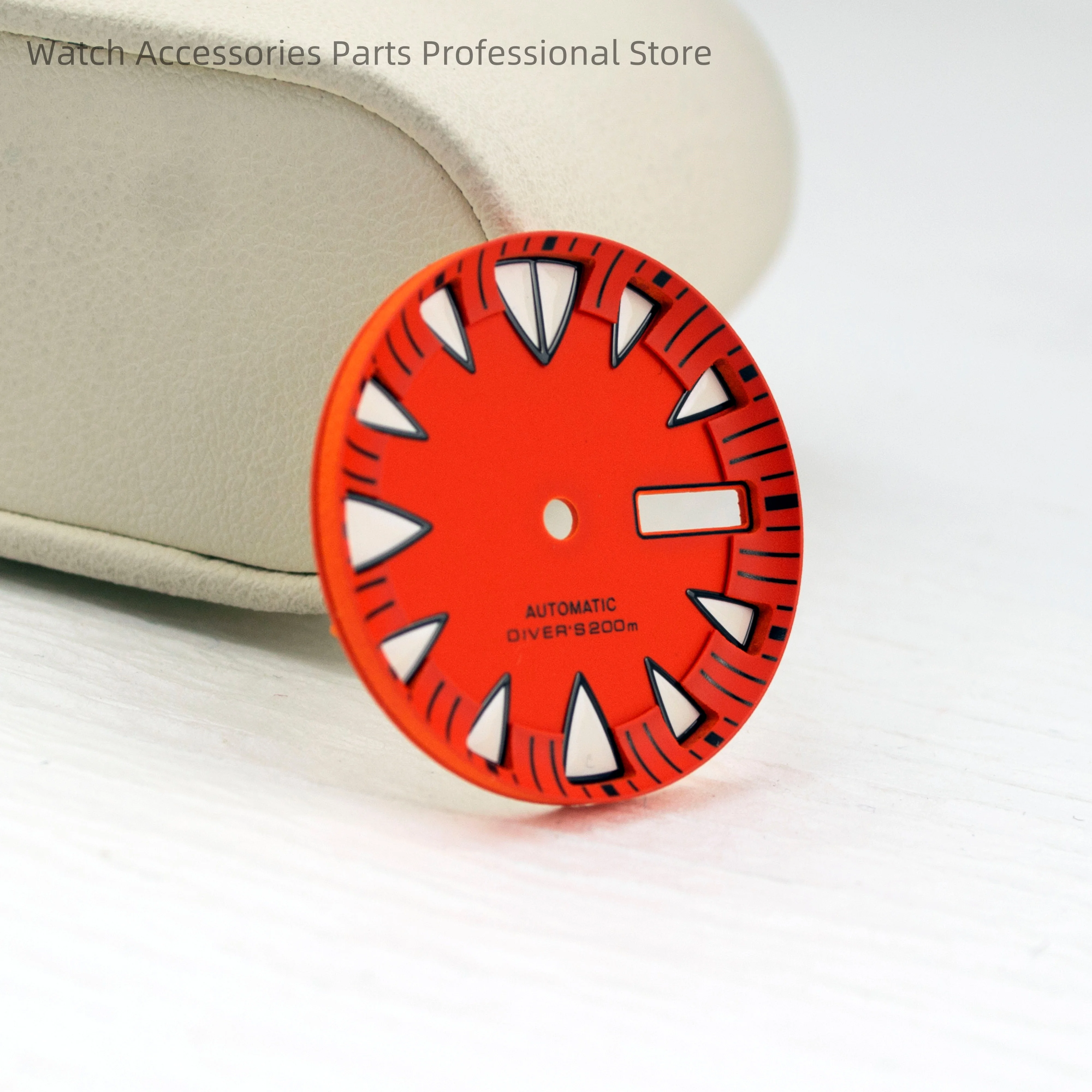 

28.5mm Dial Fit NH36 NH36A Automatic Movement Black/Red Watch Dial for Monster Sterile Green Luminous Dial NH36 Watch Dial