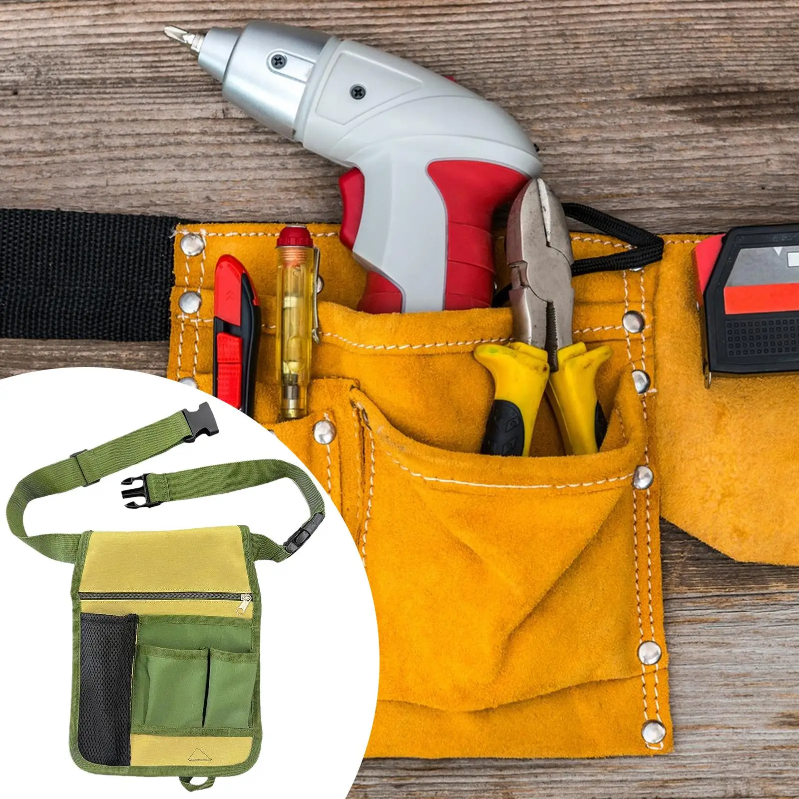 

Пояс для инструментов, фартук с несколькими карманами для проектов DIY, садоводства, флористов