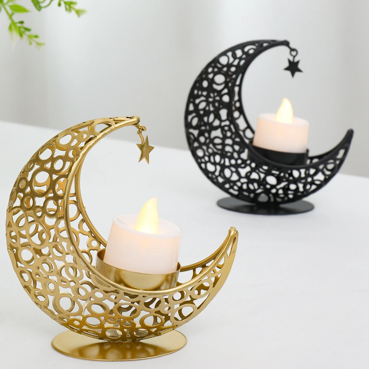 Eid Moon candeliere Islam Muslim Festival Party Moon Star Castle Lantern Ramadan Kareem Ramadan Decoration For Home 2024