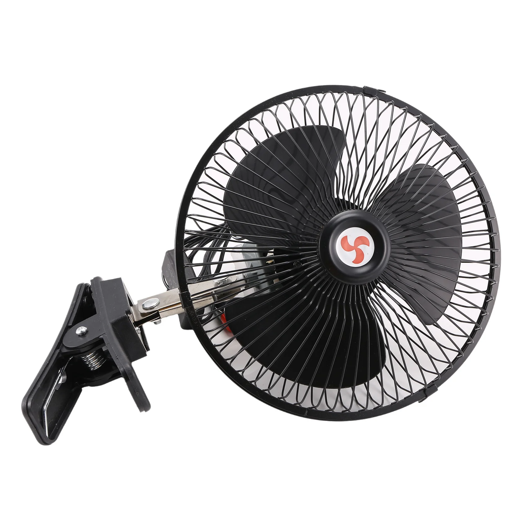 12V Portable Vehicle Auto Electric Car Fan Oscillating Car Cooling Fan Low Noise with Lighter 8 Inch