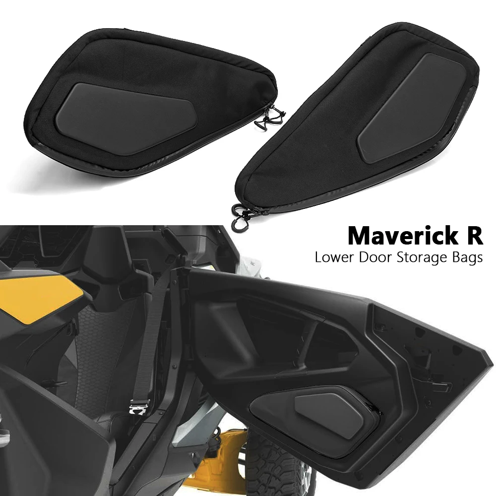 

New UTV Accessories Lower Door Panel Storage Bag Waterproof Kit For Can-am Maverick R For CAN-AM MAVERICK R