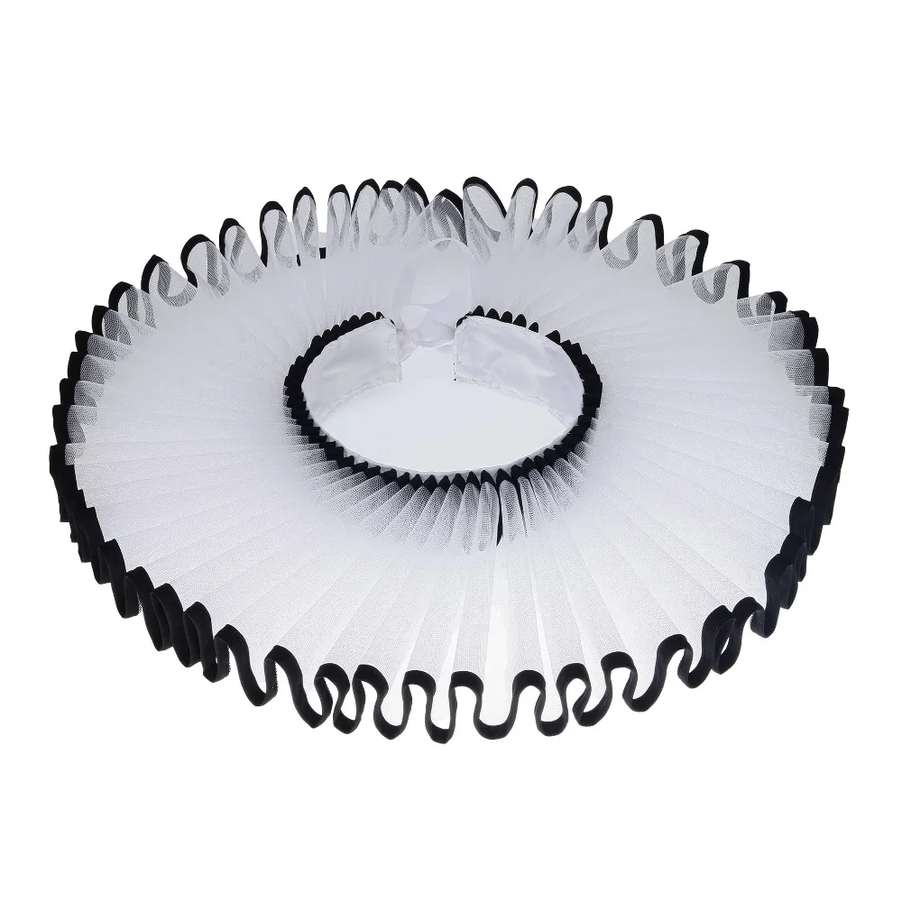 Exaggerated Handmade Neck Ruff Collar Detachable Vintage Literary Ruffian Collar Theatrical Ruff Collar Photography Props