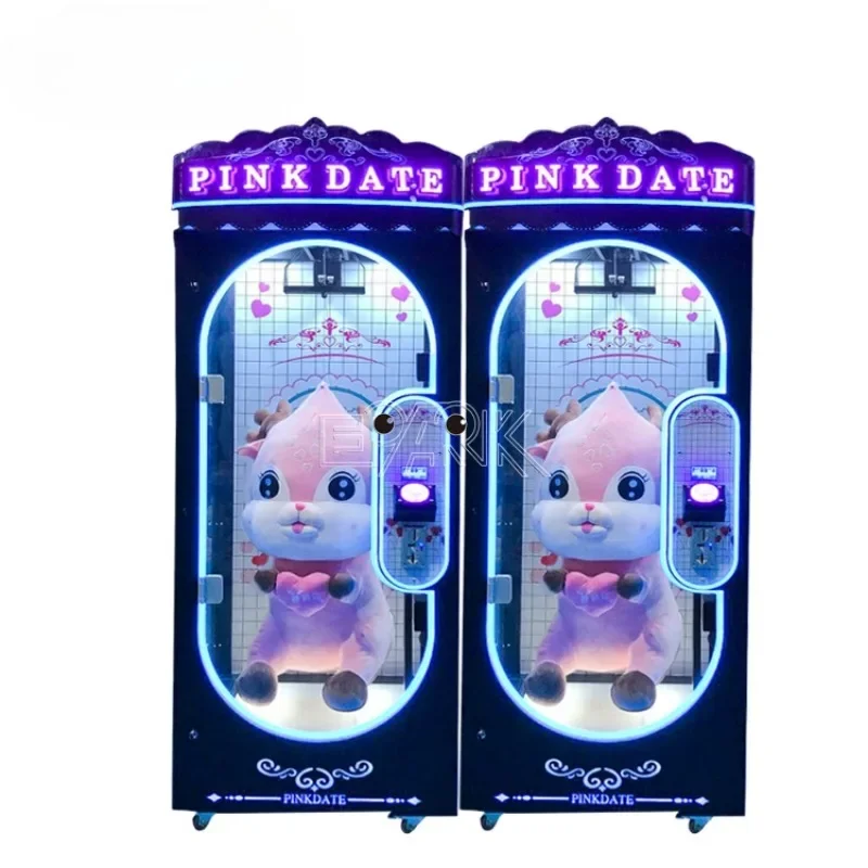 Coin Operated Arcade Pink Date Cut Your Prize Machine Claw Gift Game Machine Toy Vending Claw Machine