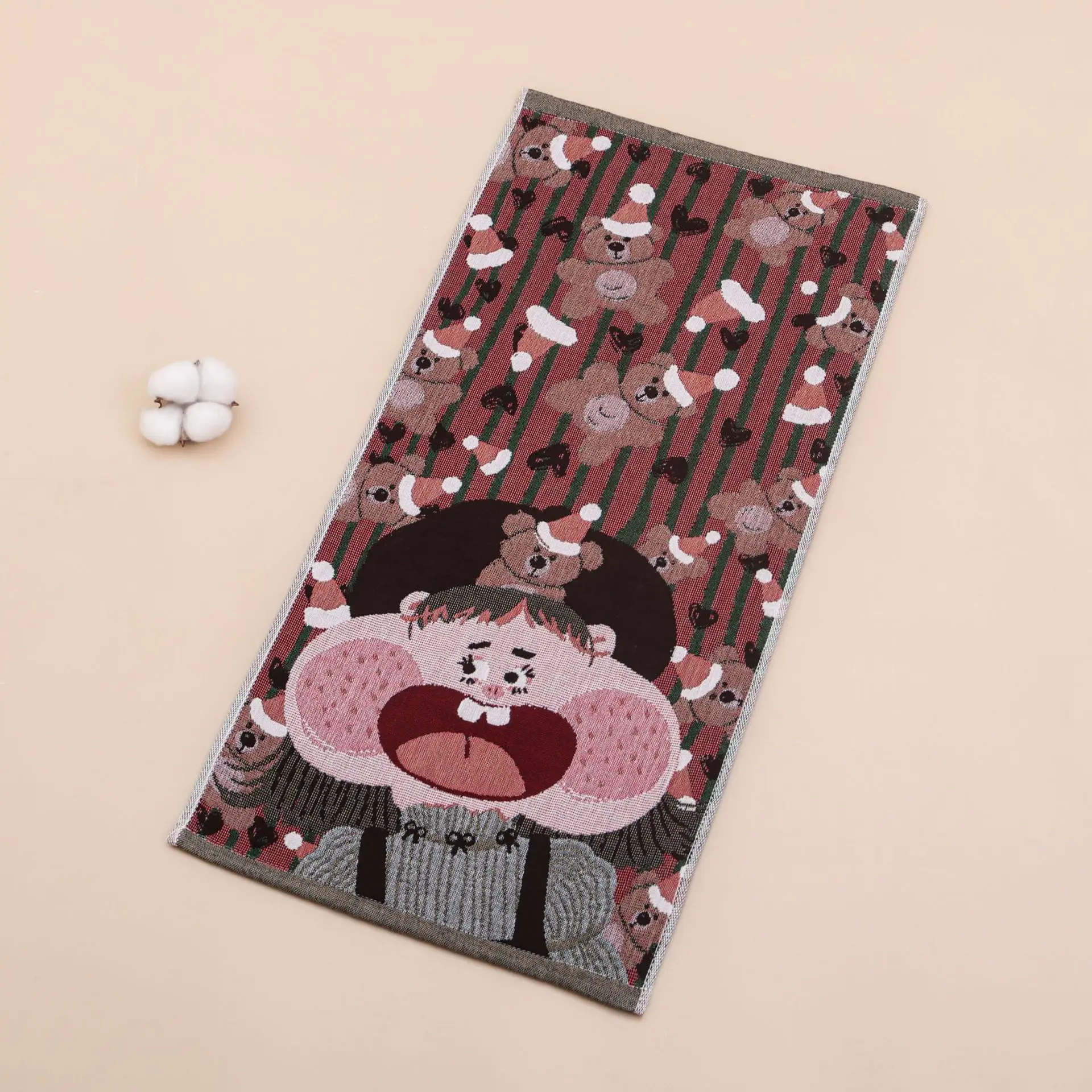 فوط وجه شاش قطن كارتون للحمام 34*74 سم رقيق جودة عالية 2 قطعة 18 أنماط