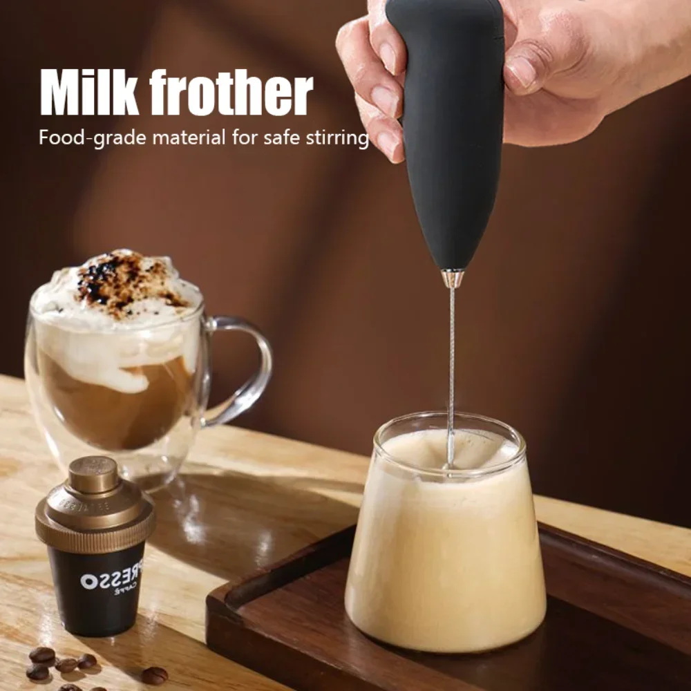 Electric Milk Frother Portable Egg Beater Coffee Mixer Milk Beater Mini Milk Blenders Foamer Household Kitchen Whisk Tools