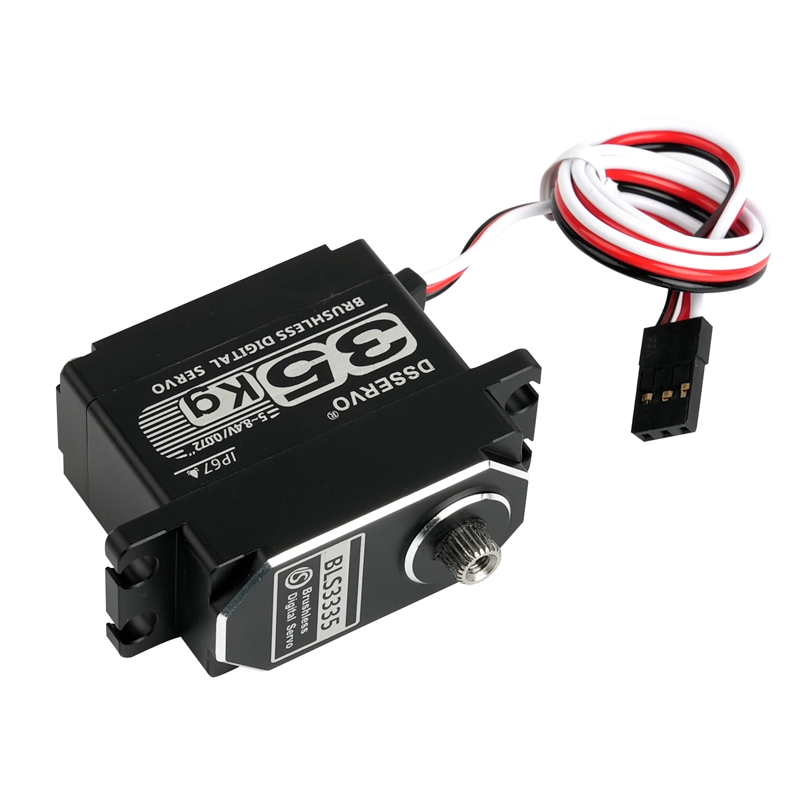 Servo de dirección digital de eje único totalmente metálico BLS3335 de 35 KG 8,4 V 180 ° /270 ° /360 °   Piezas de motor sin escobillas de engranaje de acero para coches robóticos