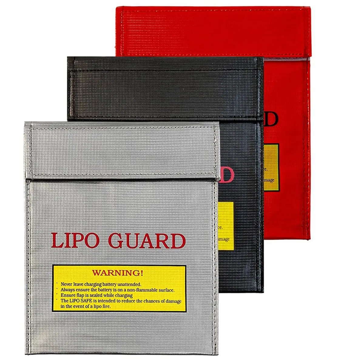 BAAQ Fireproof Document Bag,Waterproof Battery Safe Bag,3 Colours Portable Fireproof Document Lipo Bag