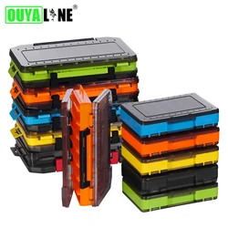 Fishing Tackle Box 14 Compartments Fishing  Double Sided Fishing Tool Organizer Boxes Accessories Lure Hook Storage Case