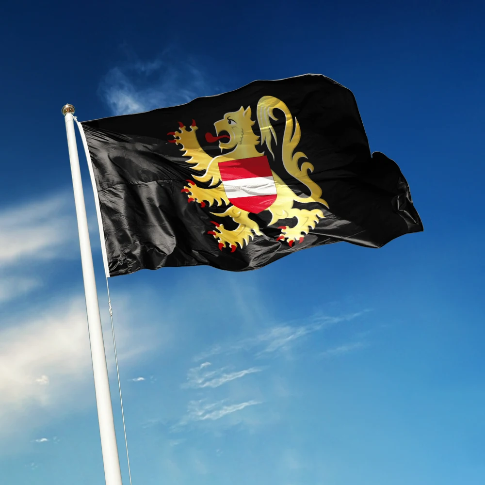 3x5 Ft Flemish Brabant Flag Vivid Color a Province of Belgium Flags Polyester with Brass Grommets