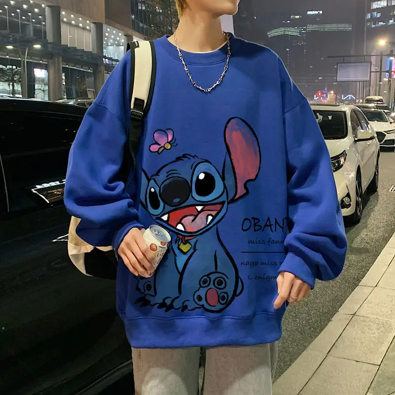 

Disney Stitch Hoodie Sweatshirts Streetwear Women Men Unisex Kids Tops Pullovers Cute Kawaii Fashion Casual Clothes Costume