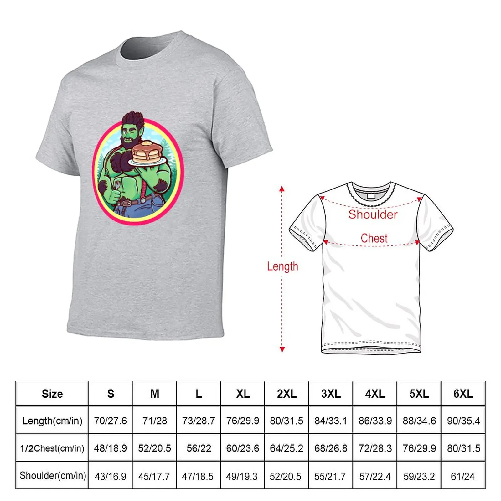 Lumberjack Orc T-Shirt plus size tops heavyweight t shirts kawaii clothes T-shirt short mens t shirts casual stylish