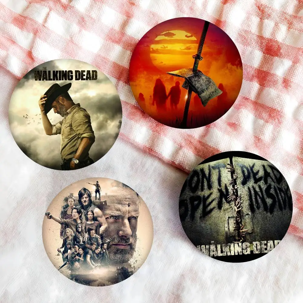 Pin de botón suave personalizable de la serie The Walking Dead para mujer, joyería creativa, insignia divertida, sombrero de amante de dibujos animados