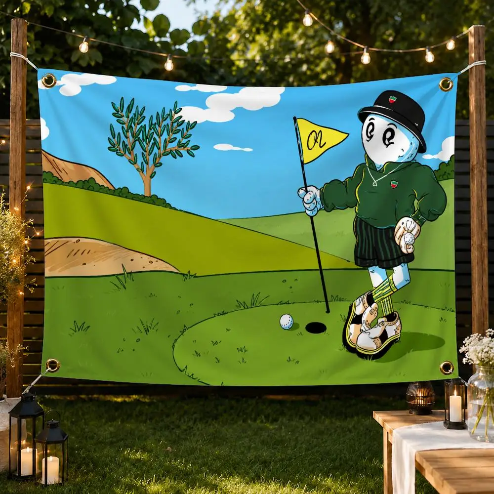 Marke Malbon Golf-Flaggen Garten-Dekorationsbanner Innen- und Außenwand-Hängeflagge Heim-Terrassen-Wandkunst-Dekoration – Detail 9