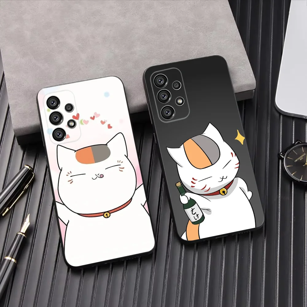 Nyanko S-Sensei  Phone Case For Samsung Galaxy A13,A21s,A22,A31,A32,A52,A53,A71,A80,A91 Soft Black Shell